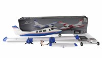 AMXPlanes bestuurbaar vliegtuig P68 Hoogdekker 850mm PNP blauw